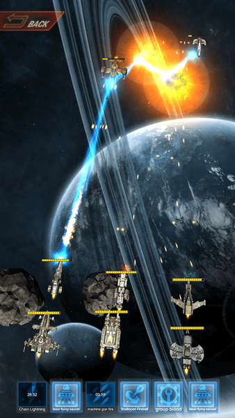 Space Battle : Star Shooting - Gameplay image of android game