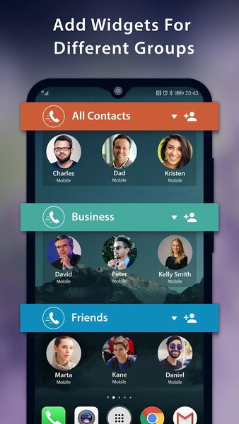 Speed Dial Widget - Quick and - عکس برنامه موبایلی اندروید
