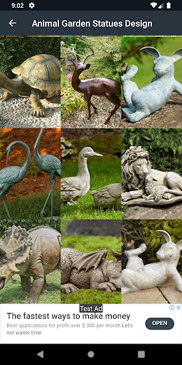 Animal Garden Statues Design Ideas - Image screenshot of android app