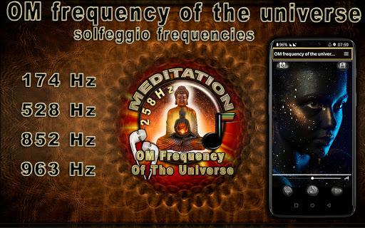 OM frequency of the universe 258 Hz - عکس برنامه موبایلی اندروید