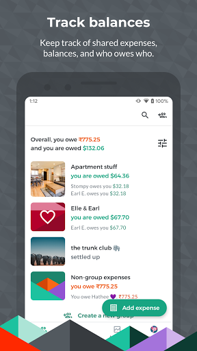 Splitwise - Image screenshot of android app