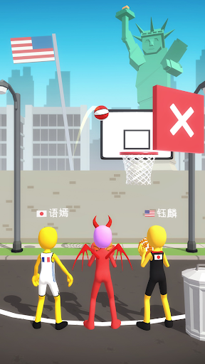Five Hoops - Basketball Game - Gameplay image of android game