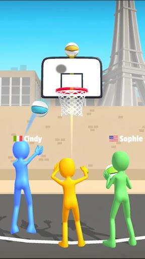 Five Hoops - Basketball Game - Gameplay image of android game