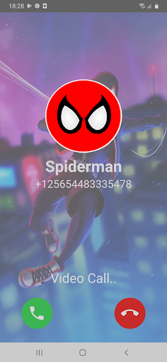 Spider Fake Call Video - Image screenshot of android app