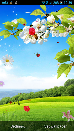 Spring Live Wallpaper - Image screenshot of android app