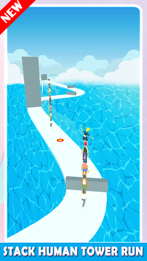 Stack Human Tower Run 3D - Gameplay image of android game
