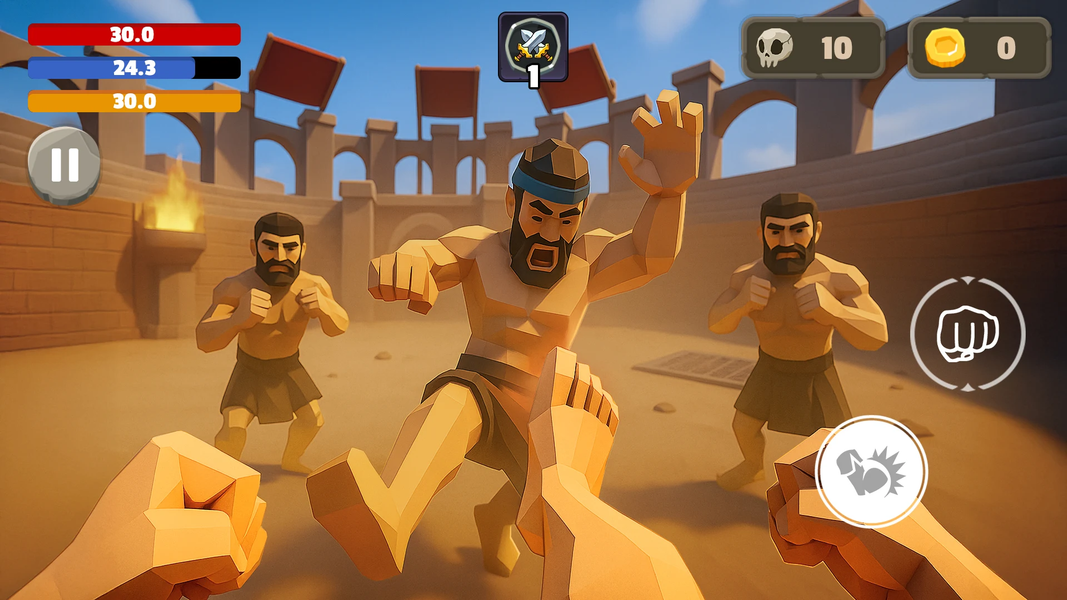 Gladiator Simulator: Arena War - عکس بازی موبایلی اندروید