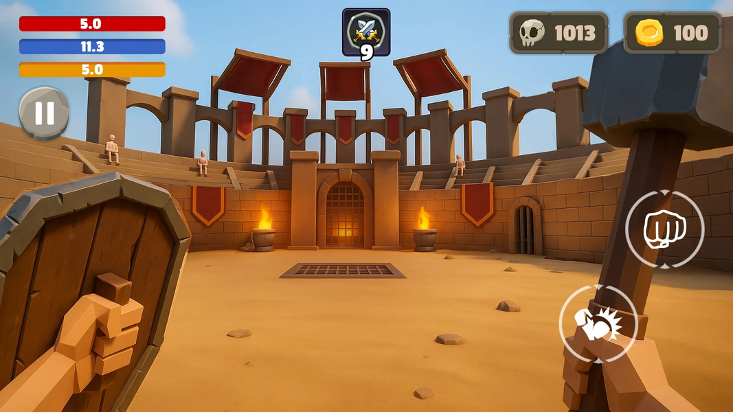 Gladiator Simulator: Arena War - عکس بازی موبایلی اندروید