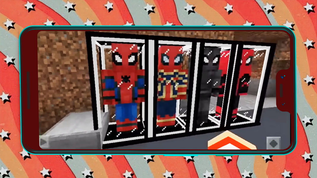Spider-Man Game Minecraft Mod - عکس بازی موبایلی اندروید