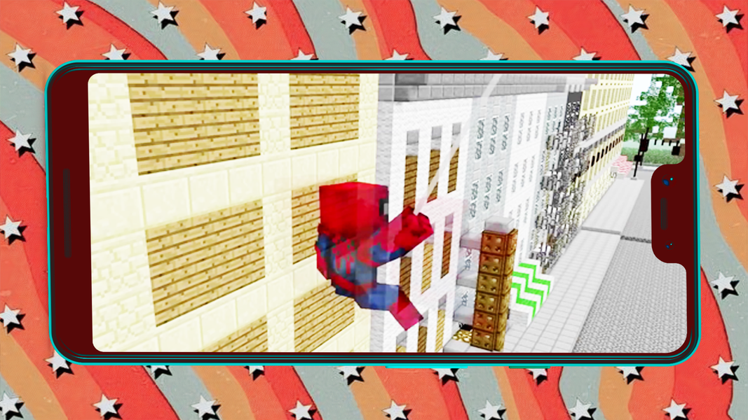 Spider-Man Game Minecraft Mod - عکس بازی موبایلی اندروید