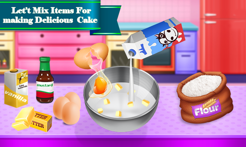 Rain Bow Cake Maker - Gameplay image of android game