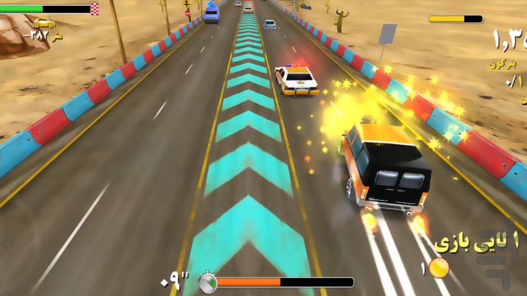 فرار بزرگ ماشین ها - سرعت و هیجان - عکس بازی موبایلی اندروید