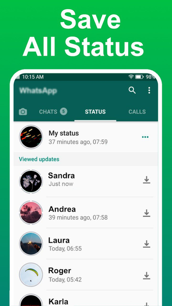 GB Version: Status Saver - Image screenshot of android app