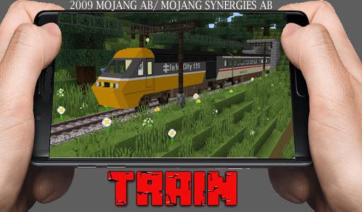 Realistic Train Minecraft Mod - Image screenshot of android app