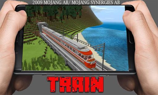 Realistic Train Minecraft Mod - Image screenshot of android app