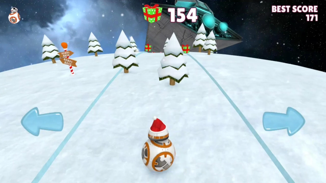 BB8 Xmas roll - Gameplay image of android game