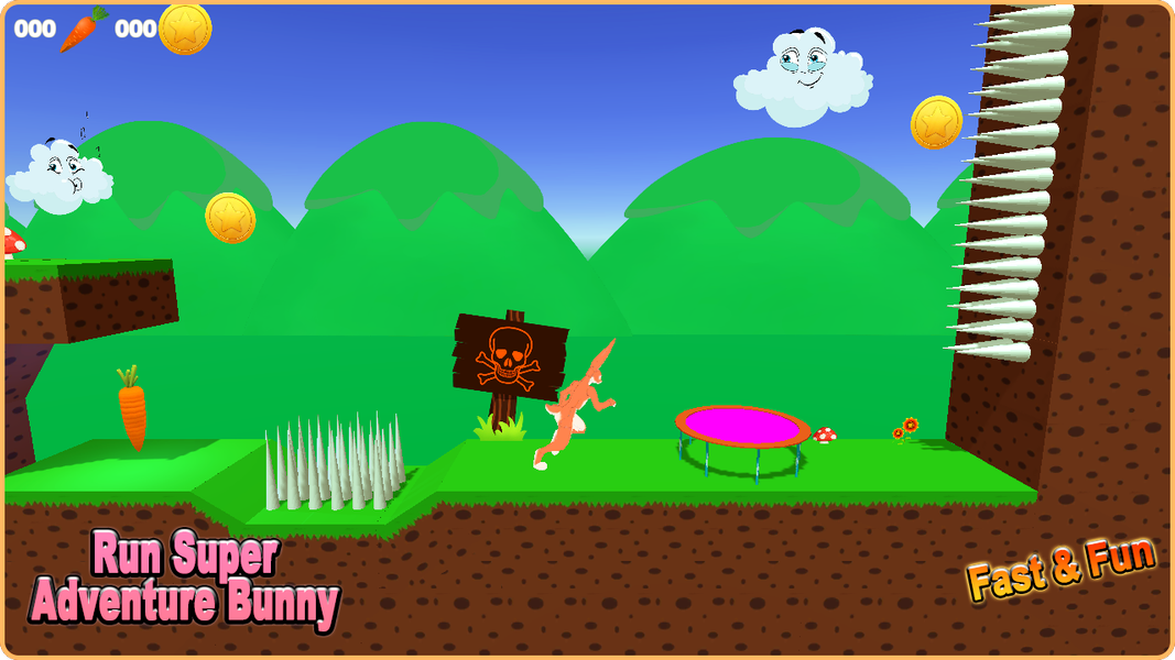 Run Super Adventure Bunny - عکس بازی موبایلی اندروید