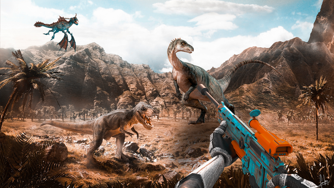 Wild Dino Monster Hunting - عکس بازی موبایلی اندروید
