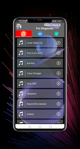 Redmi Note 8 Pro ringtones - Image screenshot of android app