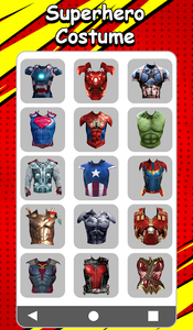 Superhero Costume Camera Photo Editor - عکس برنامه موبایلی اندروید