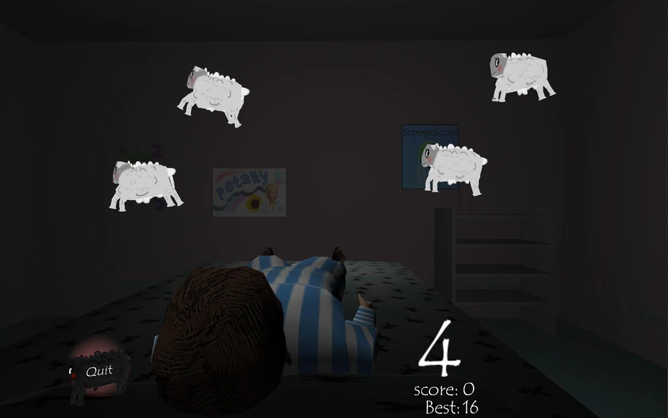 Sheep Sleep - A Hardcore game - Gameplay image of android game