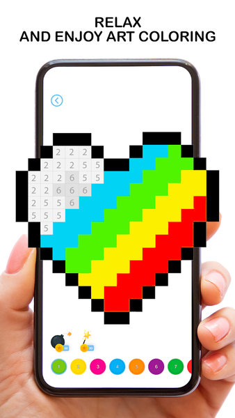Color By Number - Art Games - Gameplay image of android game
