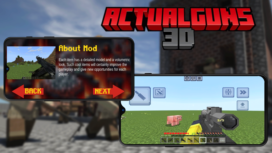 Gun Mods for Minecraft PE - Image screenshot of android app