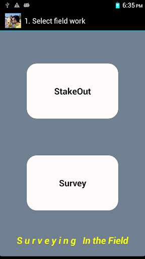 Surveying In the Field - Image screenshot of android app