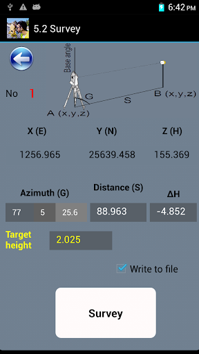 Surveying In the Field - Image screenshot of android app