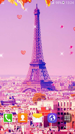 Sweet Paris Live Wallpaper HD - Image screenshot of android app