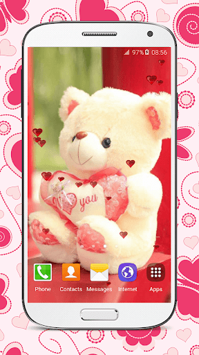 Sweet Teddy Bear Wallpaper - Image screenshot of android app