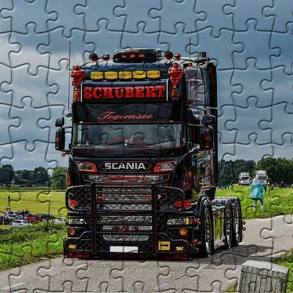 Jigsaw puzzle Scania Trucks - Gameplay image of android game