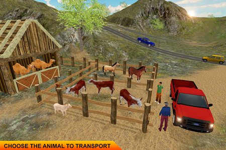 Farm Animal Transport Truck Simulator. - Gameplay image of android game