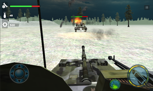 Tanks Fight 3D - Gameplay image of android game