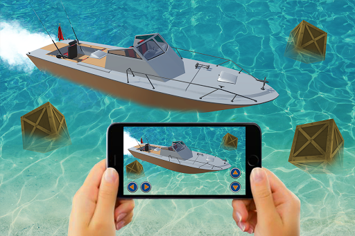 AR RC Boat Fishing - Gameplay image of android game