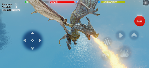 Fantasy Dragon Flight p2 Game - Gameplay image of android game