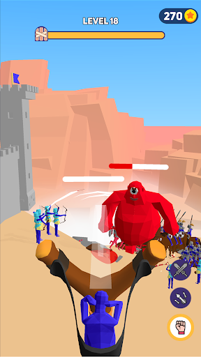 Throw and Defend：Slingshot War - Gameplay image of android game