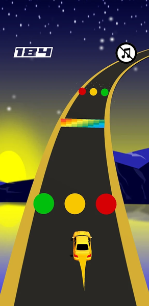 Color Road Cars - Gameplay image of android game