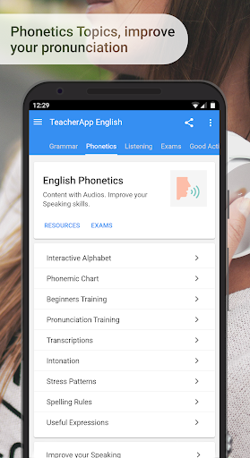 English Grammar and Phonetics - عکس برنامه موبایلی اندروید