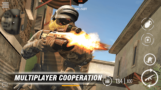 Call of modern FPS: war commando FPS Game - Gameplay image of android game