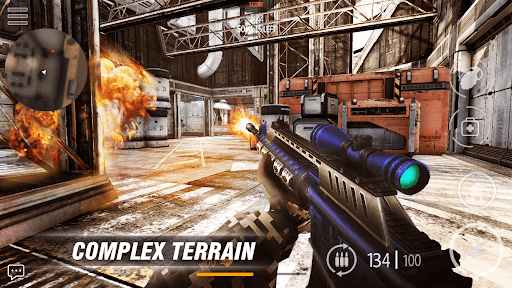 Call of modern FPS: war commando FPS Game - Gameplay image of android game