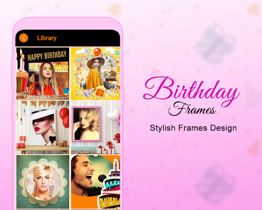 Happy Birthday Photo Frames - عکس برنامه موبایلی اندروید