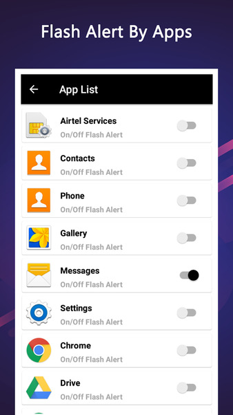 Flash On Call - Image screenshot of android app