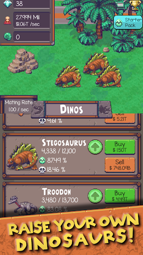 Idle Dino Zoo - عکس بازی موبایلی اندروید