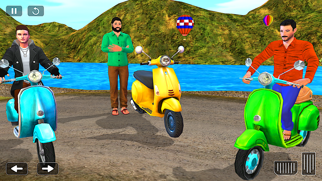 Indian Bike Games 3D Scooty - Gameplay image of android game