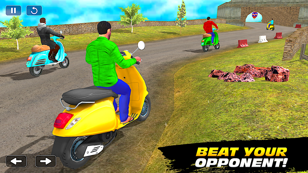 Indian Bike Games 3D Scooty - Gameplay image of android game