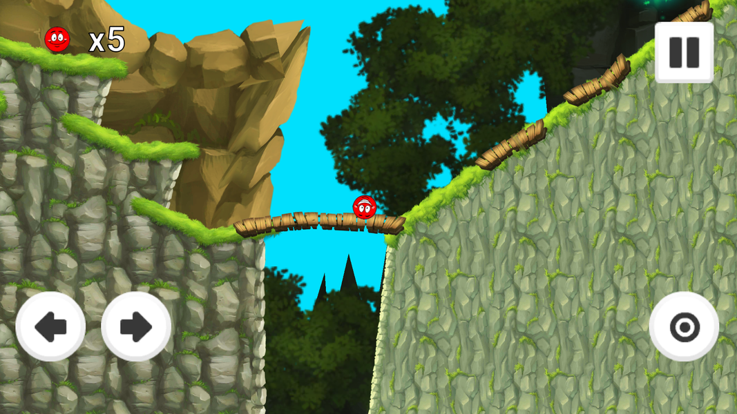 Bouncing Red Ball Adventure - Gameplay image of android game
