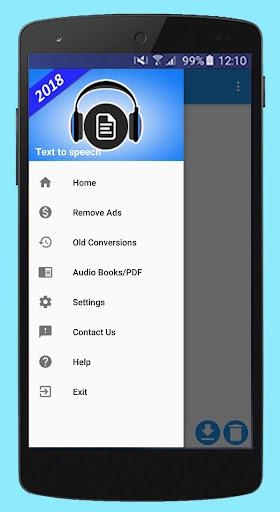Text Voice Text to Speech, PDF - عکس برنامه موبایلی اندروید