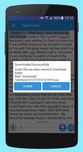 Text Voice Text to Speech, PDF - عکس برنامه موبایلی اندروید
