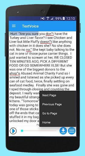Text Voice Text to Speech, PDF - عکس برنامه موبایلی اندروید